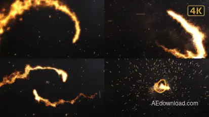 Fire Logo Cinematic Logo Stings template preview