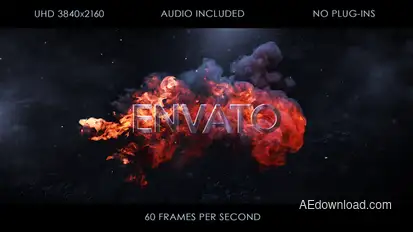 Fire Logo Intro Openers template preview