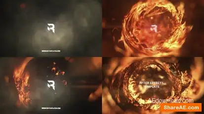 Fire Logo Intro Logo Stings template preview