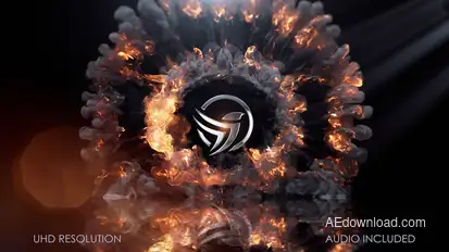 Fire Logo Intro Logo Stings template preview