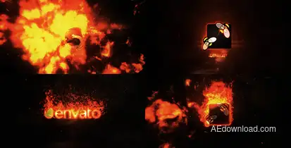 Fire Logo Reveal Logo Stings template preview
