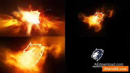 Fire Logo Reveal Logo Stings template preview