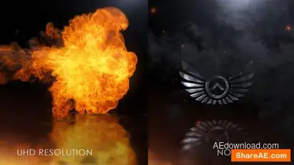 Fire Logo Reveal Logo Stings template preview