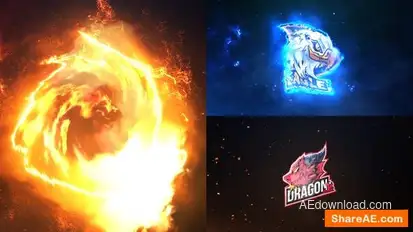 Fire Logo Reveal Logo Stings template preview