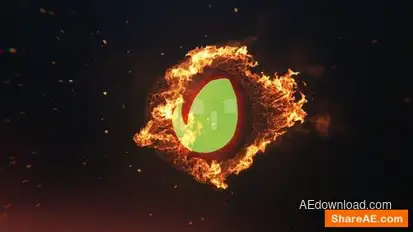 Fire Logo Reveal Logo Stings template preview