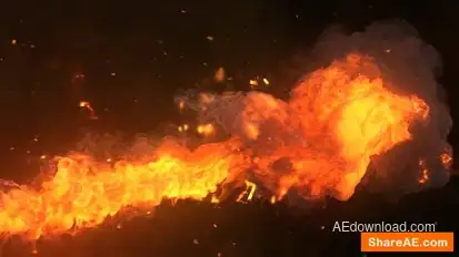 Fire Logo Reveal Logo Stings template preview