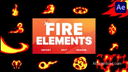 Fire Pack | After Effects Elements template preview