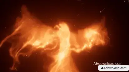 Fire Phoenix Reveal Logo Stings template preview