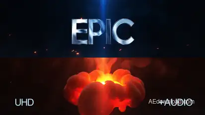 Fire Reveal Logo Stings template preview