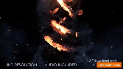 Fire Trails Logo Intro Openers template preview