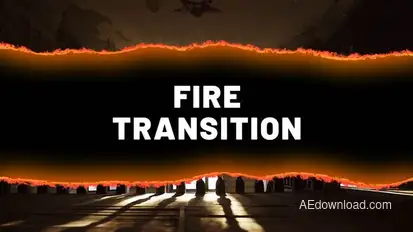 Fire Transition | After Effects Titles template preview