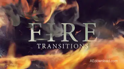 Fire Transitions Elements template preview