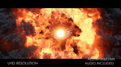 Fire Vortex Logo Titles template preview