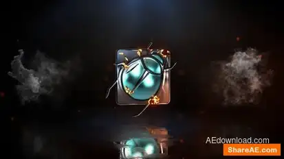 Fire Vortex Trail logo Reveal Logo Stings template preview