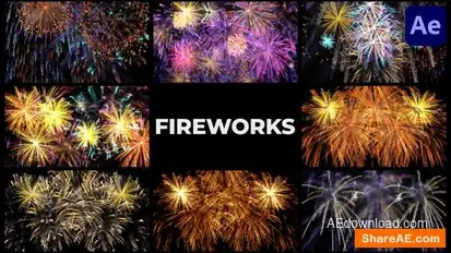Fireworks for After Effects Openers template preview