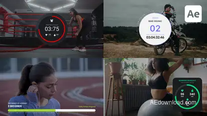 Fitness & Sport Countdown Timers Elements template preview