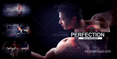 Fitness - Motivation and Trailer Video Displays template preview