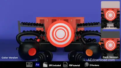 Fitness Professional Logo Stings template preview