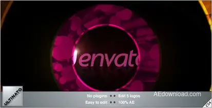 Five Colour Logo Rings Logo Stings template preview