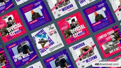 Flamboyant Fashion Streetwear Posts Product Promo template preview