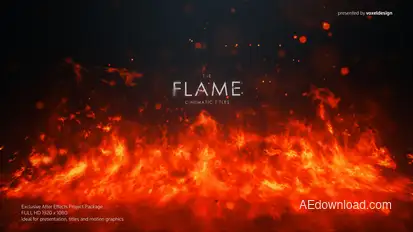FLAME Cinematic Titles Titles template preview
