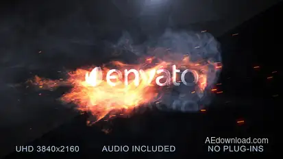 Flame Logo Reveal Logo Stings template preview