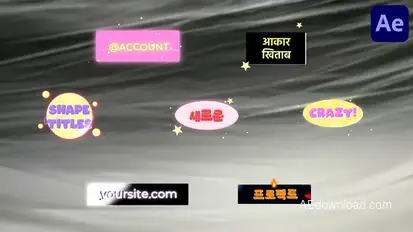 Flash FX Dynamic Titles for After Effects Titles template preview