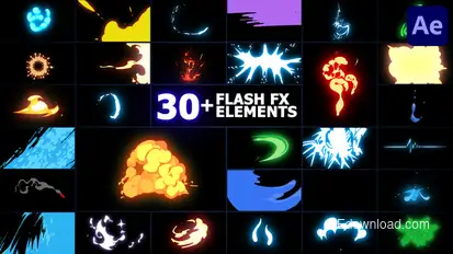 Flash FX Elements Pack | After Effects Elements template preview