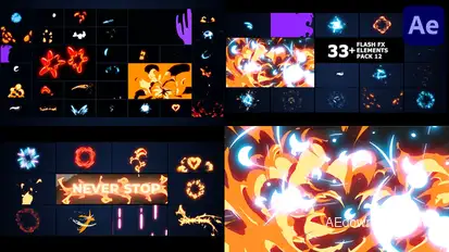 Flash FX Elements Pack | After Effects Elements template preview
