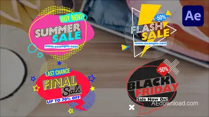 Flash Sale Price Tag Badges Titles template preview