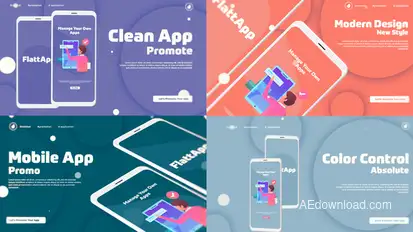 Flat App Promo Product Promo template preview