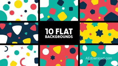 Flat Backgrounds Elements template preview