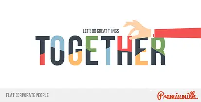 Flat Corporate People Openers template preview