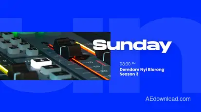 Flat Design Broadcast Package broadcast-packages template preview