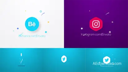 Flat Flip Logo Reveal Logo Stings template preview