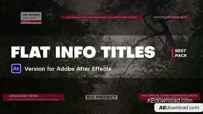 Flat Info Titles Titles template preview
