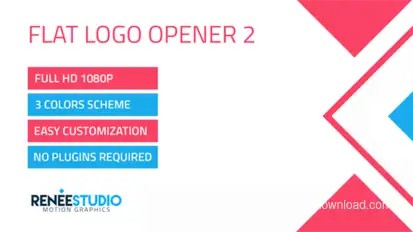 Flat Logo Opener 2 Openers template preview