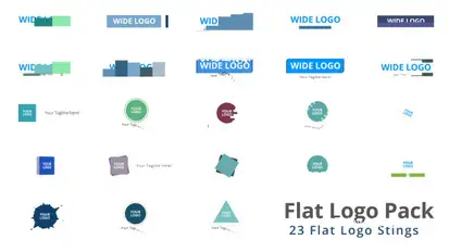 Flat Logo Pack Logo Stings template preview
