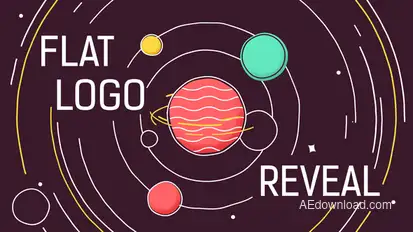 Flat Logo Reveal Logo Stings template preview