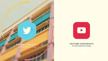 Simple Flat Logo Intro Logo Stings template preview