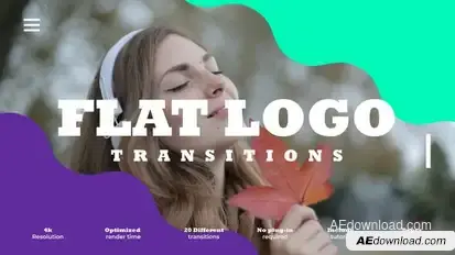Flat Logo Transitions Elements template preview