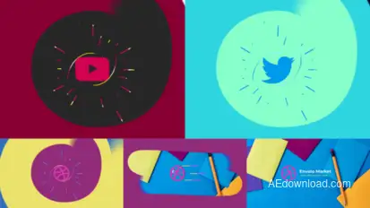 Abstract Logo Reveal – Spiral Burst Animation, Zigzag Mask Transition and Branding Identity Intro Logo Stings template preview