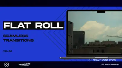 Flat Roll Transitions Vol. 02 Elements template preview