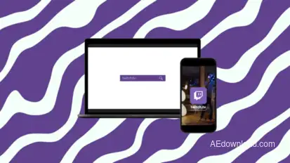 Flat Search Logo Reveal Logo Stings template preview