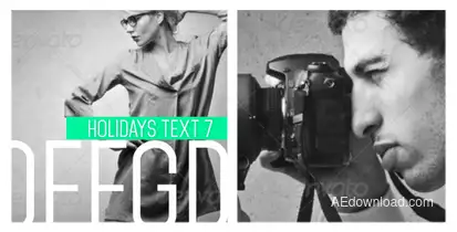 Flat Slide Show Video Displays template preview