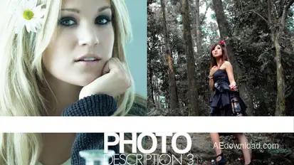 Flat slideshow Video Displays template preview