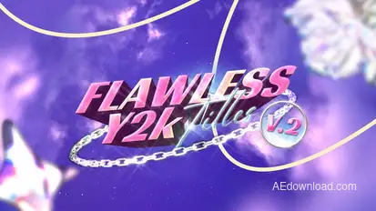 Flawless Y2K Titles V2 Titles template preview