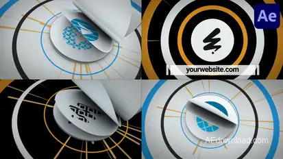 Flip Flap Logo Reveal for After Effects Logo Stings template preview