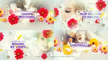 Floral Wedding Opener Openers template preview