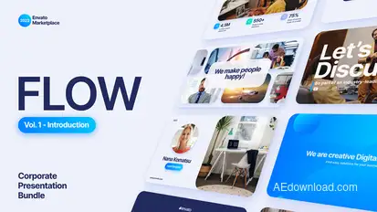 Flow - Introduction Scenes Pack Titles template preview